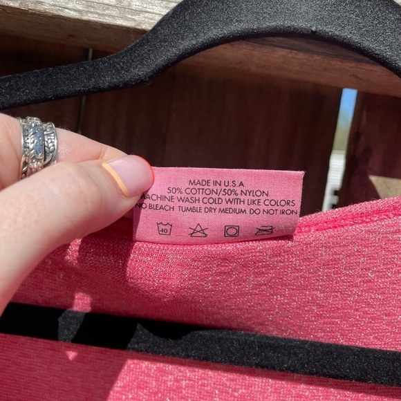 Michael Stars Anthropologie Maternity The Original Tee in Shiny Pink - Picture 6 of 8